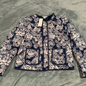 Rachel Zoe Navy Floral Blazer
